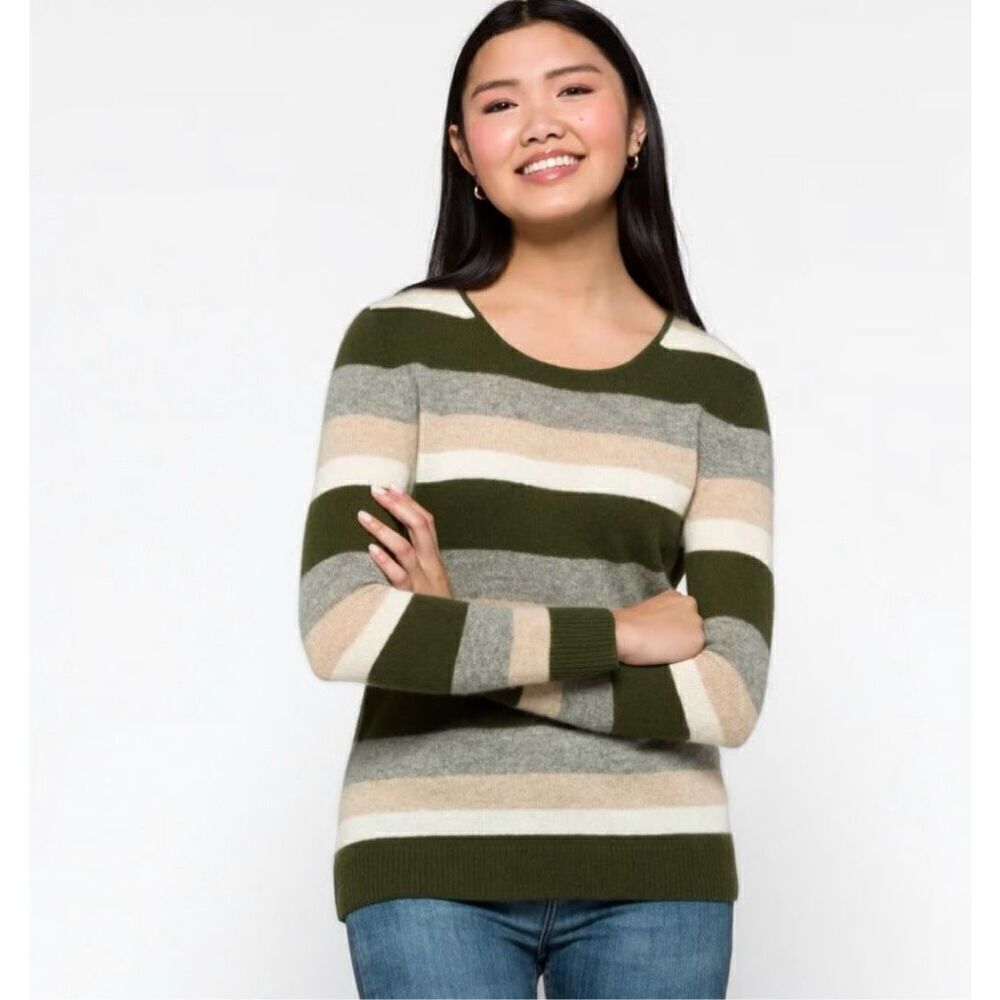 41Hawthorn Multicolor Striped Cashmere Crewneck Sweater size S